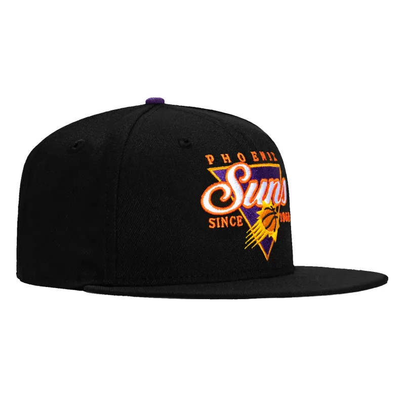New Era 59Fifty Phoenix Suns Triangle Logo Hat - Black sold by Hat Club