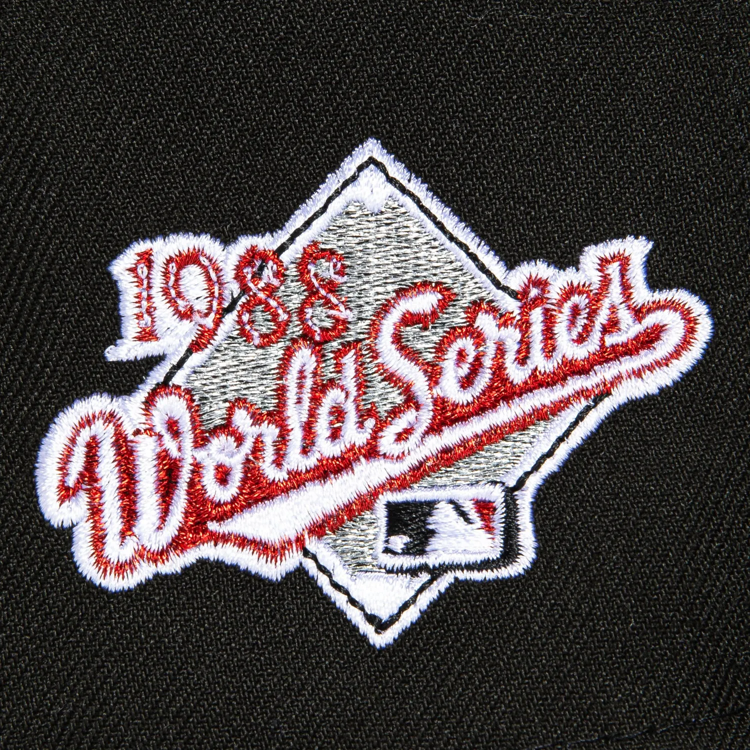 New Era 59Fifty Los Angeles Dodgers 1988 World Series Patch Hat - Black, Metallic Silver, Red sold by Hat Club product image thumbnail 5