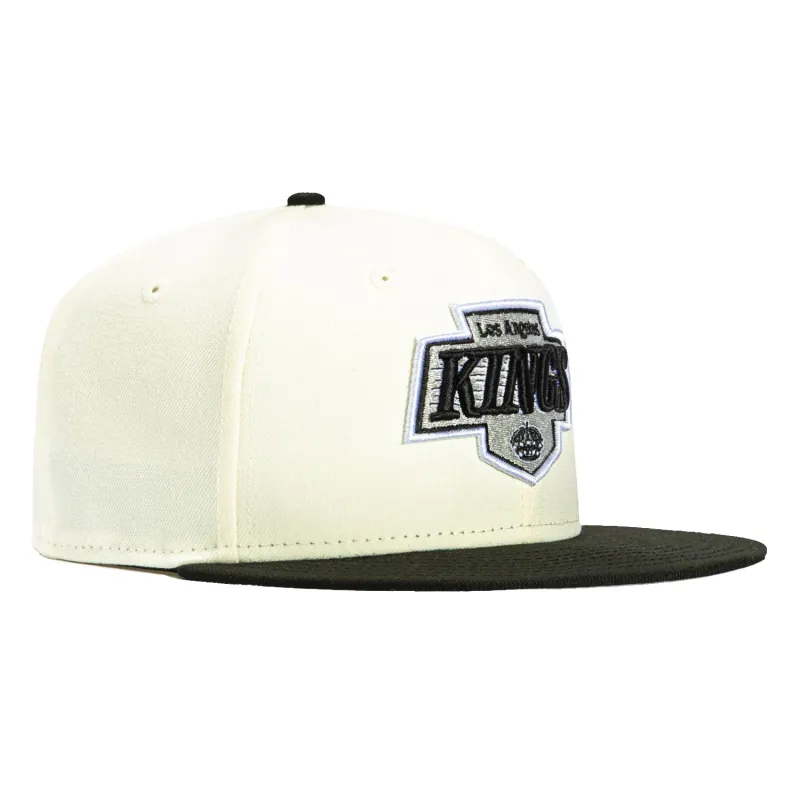 New Era 59Fifty Los Angeles Kings Hat - White, Black sold by Hat Club