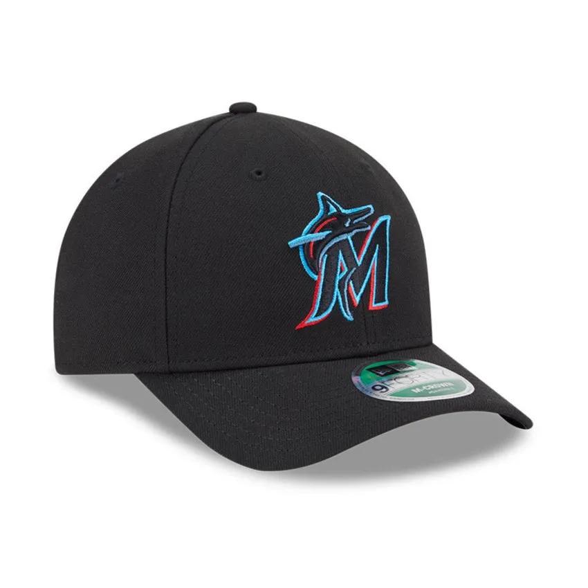 New Era 9Forty M-Crown Miami Marlins Snapback Game Hat - Black sold by Hat Club