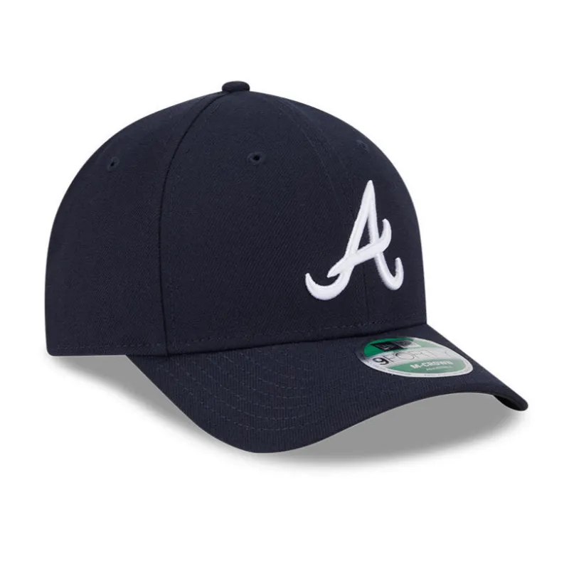 New Era 9Forty M-Crown Atlanta Braves Snapback Road Hat - Navy sold by Hat Club