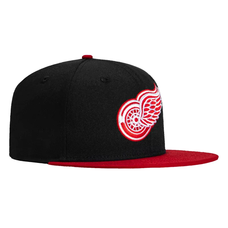 New Era 59Fifty Detroit Red Wings OTC Hat - Black, Red sold by Hat Club