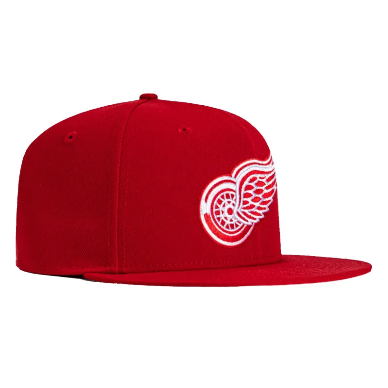 New Era 59Fifty Detroit Red Wings OTC Hat - Red sold by Hat Club