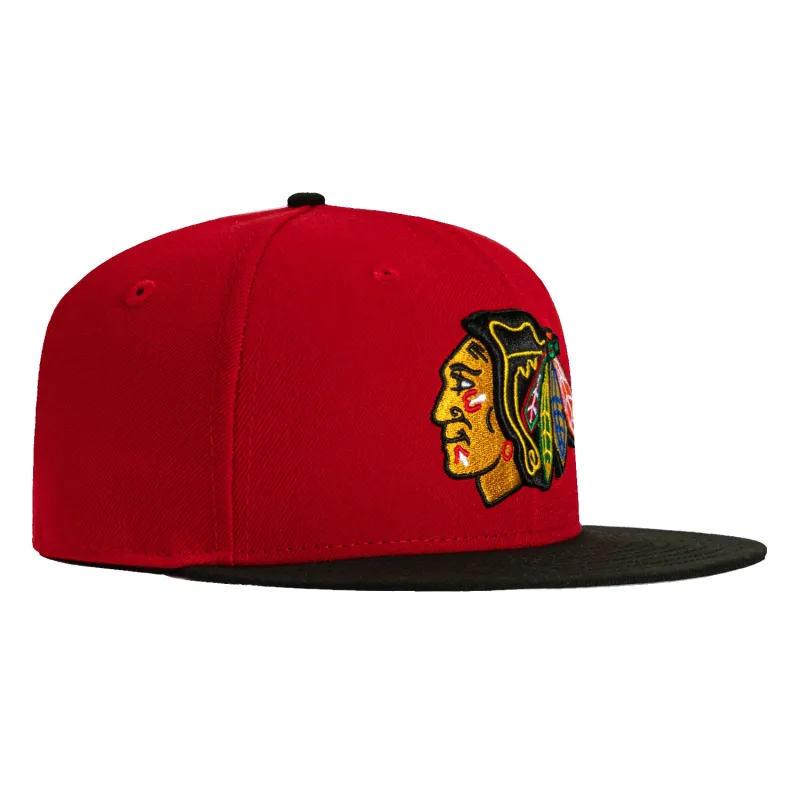 New Era 59Fifty Chicago Blackhawks OTC Hat - Red, Black sold by Hat Club