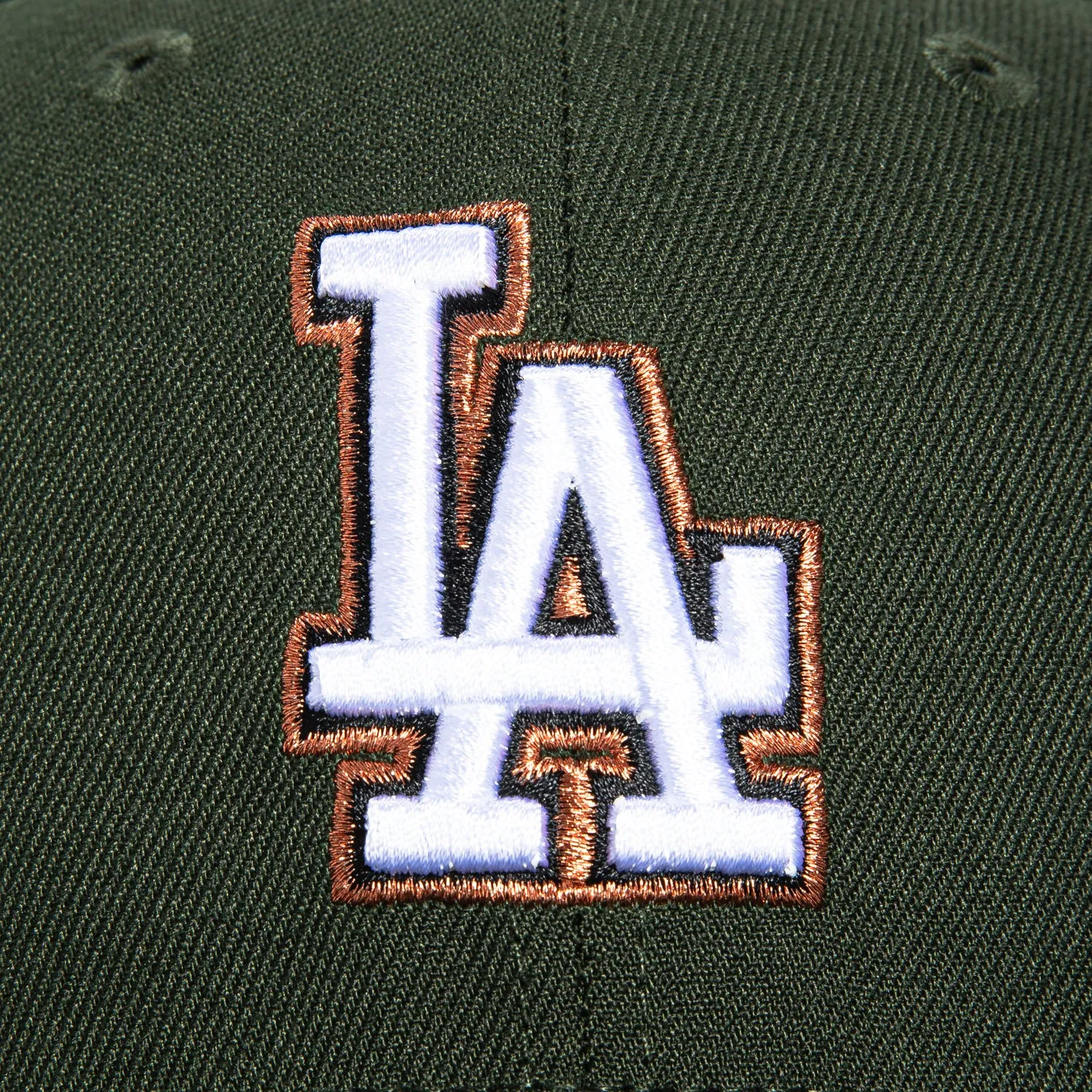 New Era 59Fifty Los Angeles Dodgers 50th Anniversary Stadium Patch Hat - Green, White, Metallic Copper sold by Hat Club product image thumbnail 4