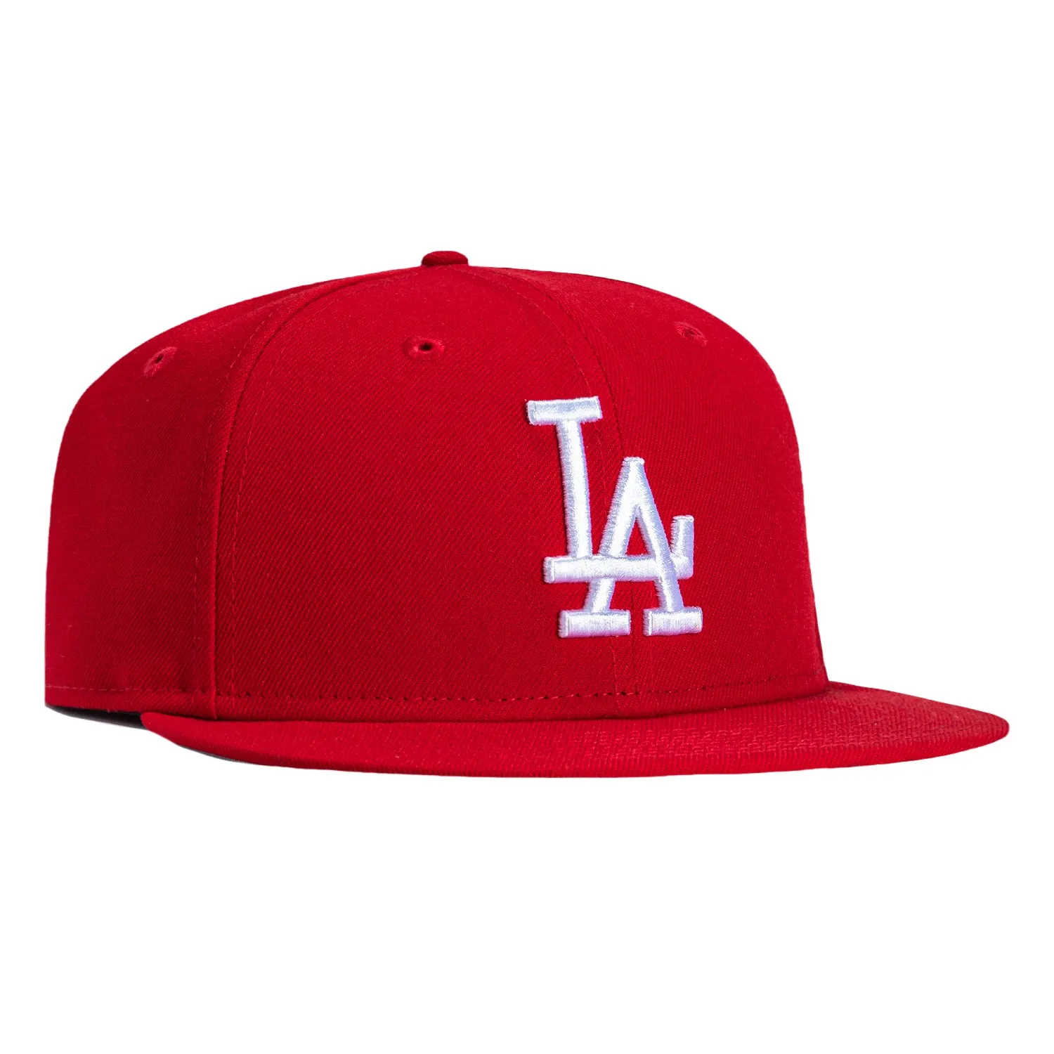 New Era 59Fifty Los Angeles Dodgers Fitted Hat - Red, White sold by Hat Club