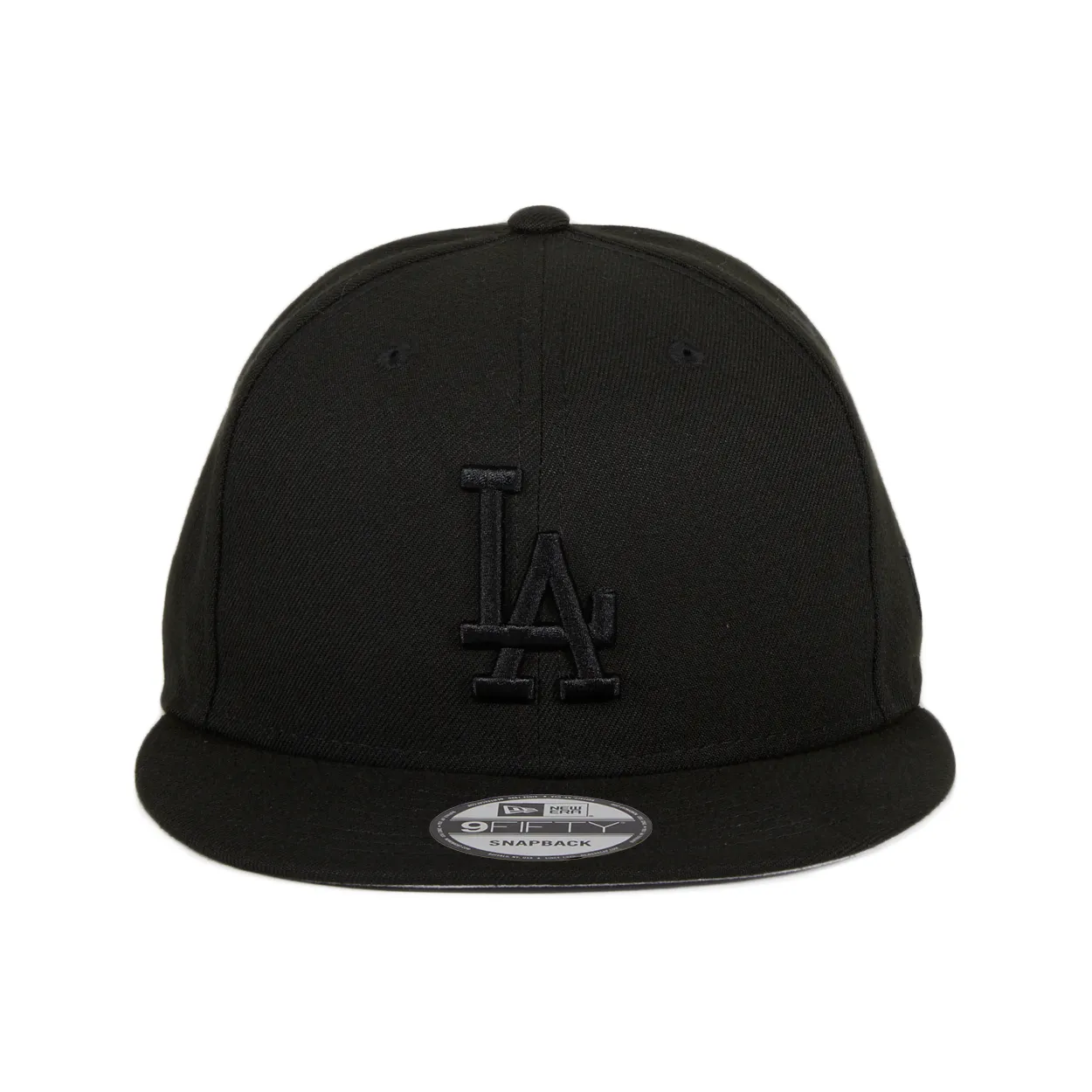 New Era 9Fifty MLB Basic Los Angeles Dodgers Snapback Hat - Black, Black sold by Hat Club