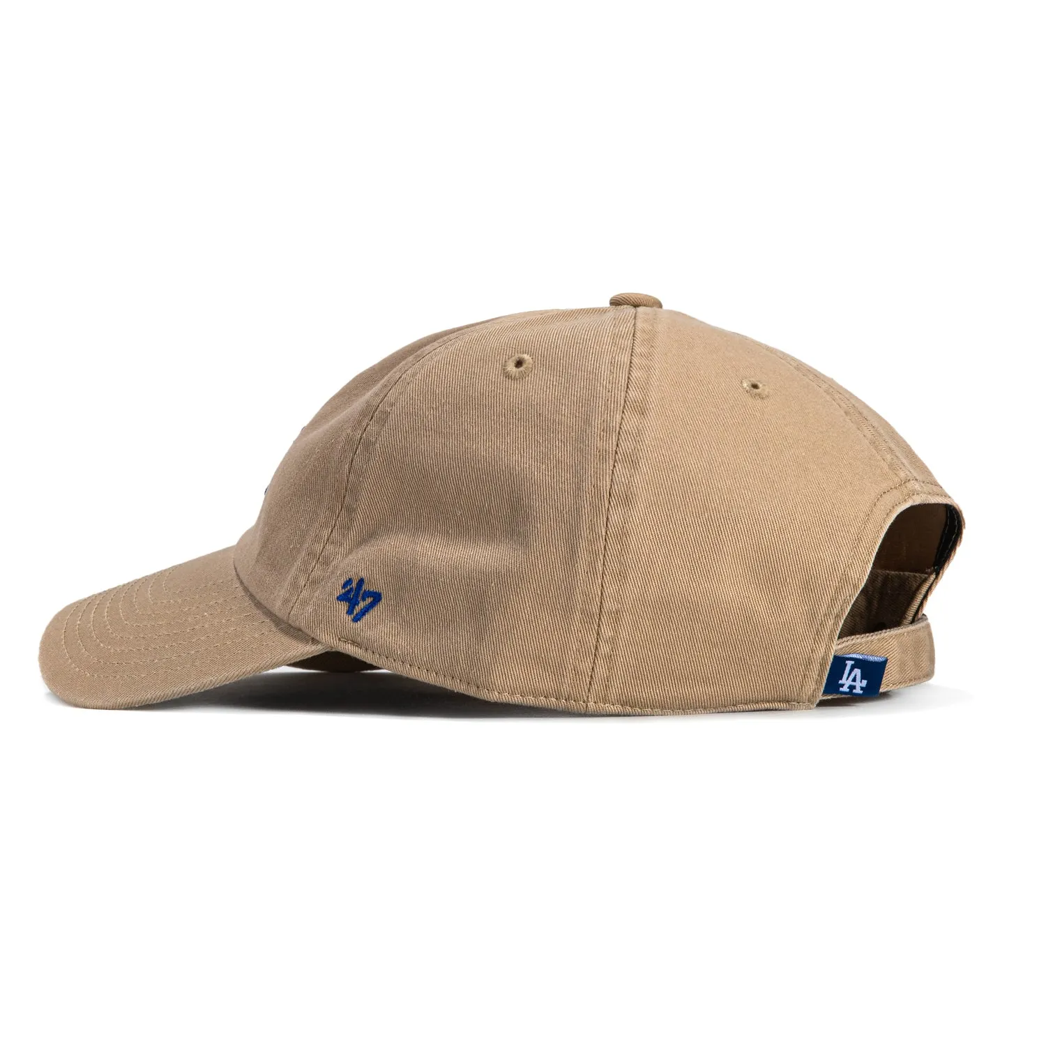 47 Brand Los Angeles Dodgers Cleanup Adjustable Hat - Khaki, Royal sold by Hat Club product image thumbnail 2