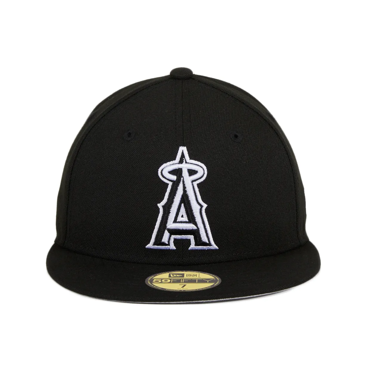 New Era 59Fifty Los Angeles Angels Hat - Black, White sold by Hat Club