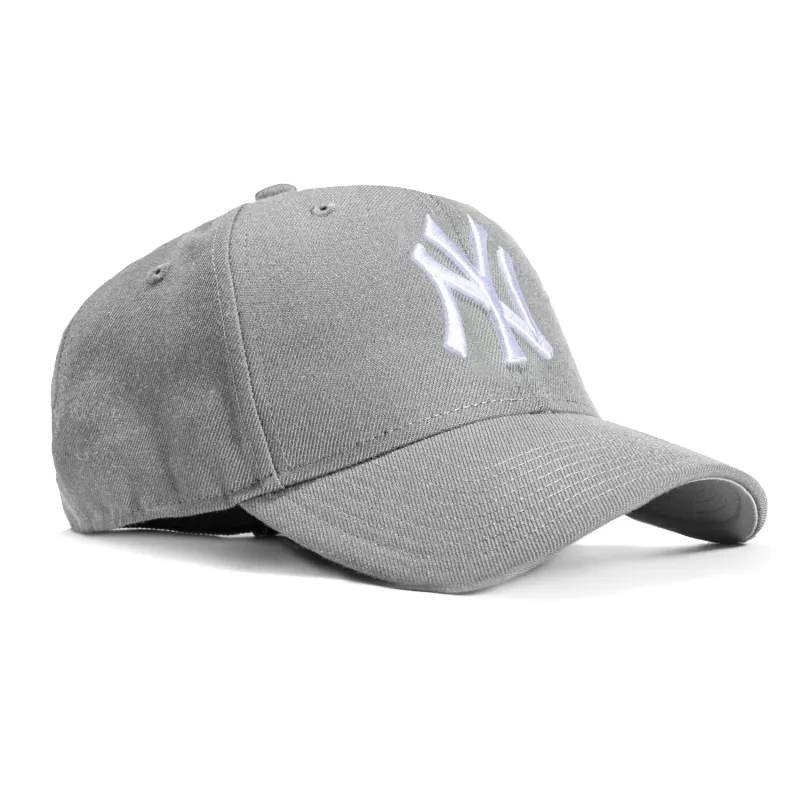 47 Brand New York Yankees MVP Adjustable Hat - Grey, White made by 47