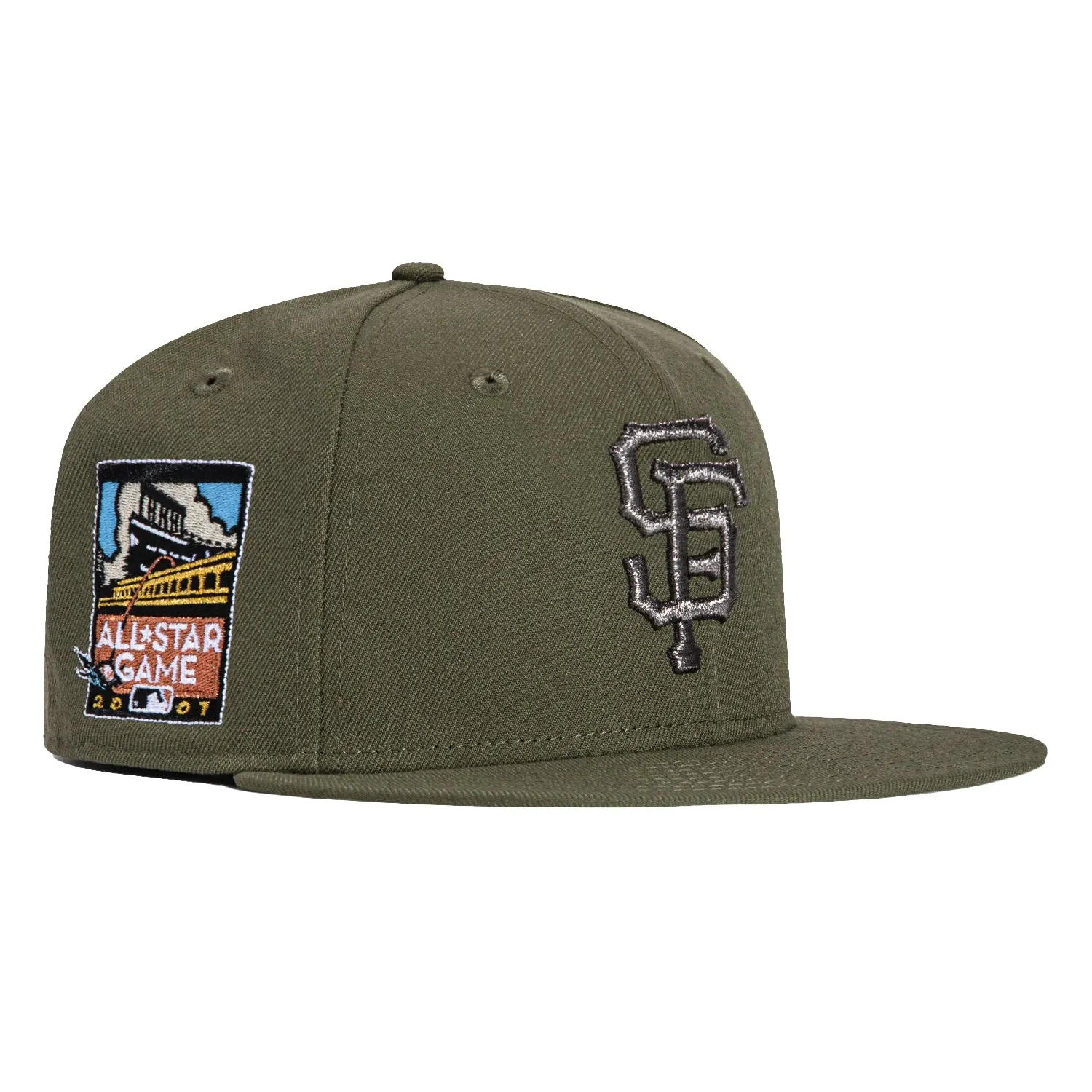 New Era 59Fifty San Francisco Giants 2007 All Star Game Patch Hat - Olive sold by Hat Club
