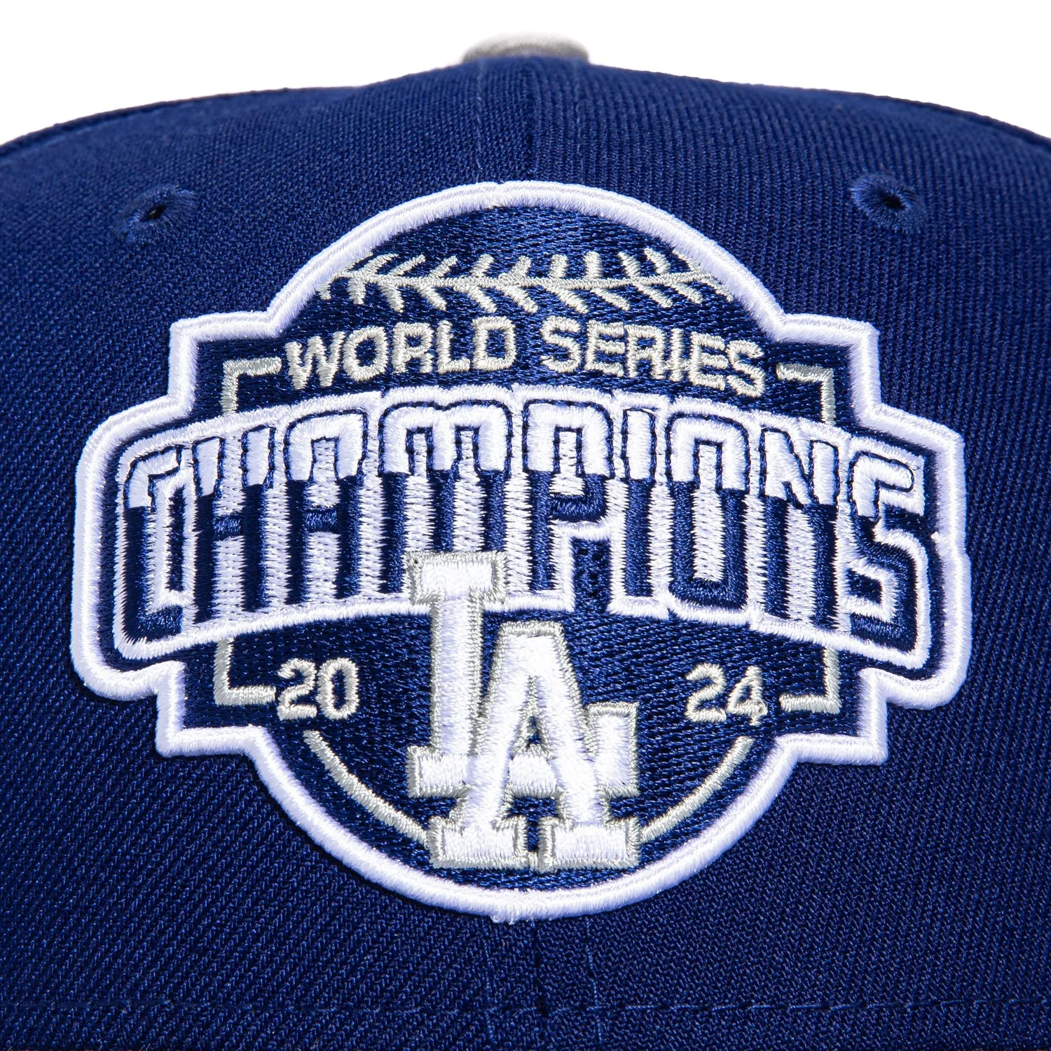 New Era 59Fifty Los Angeles Dodgers 2024 World Series Champions Logo Hat - Royal, Grey sold by Hat Club product image thumbnail 4