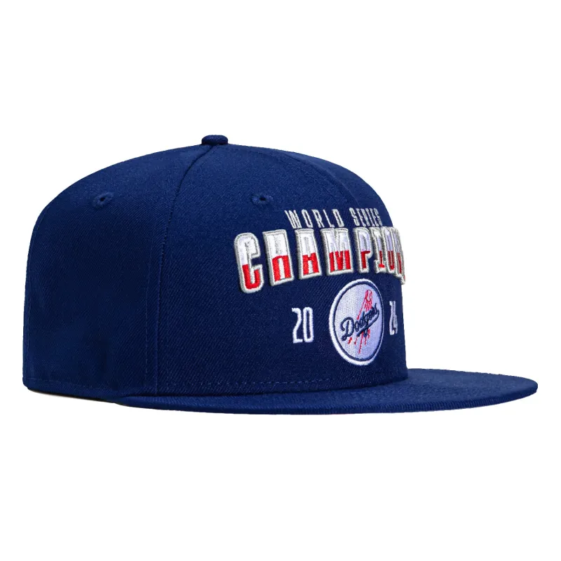 New Era 9Fifty Los Angeles Dodgers 2024 World Series Champions Snapback Hat - Royal made by New Era