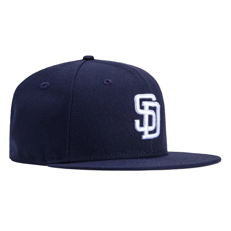 New Era 59Fifty Retro on-Field San Diego Padres Hat - Navy, White made by New Era