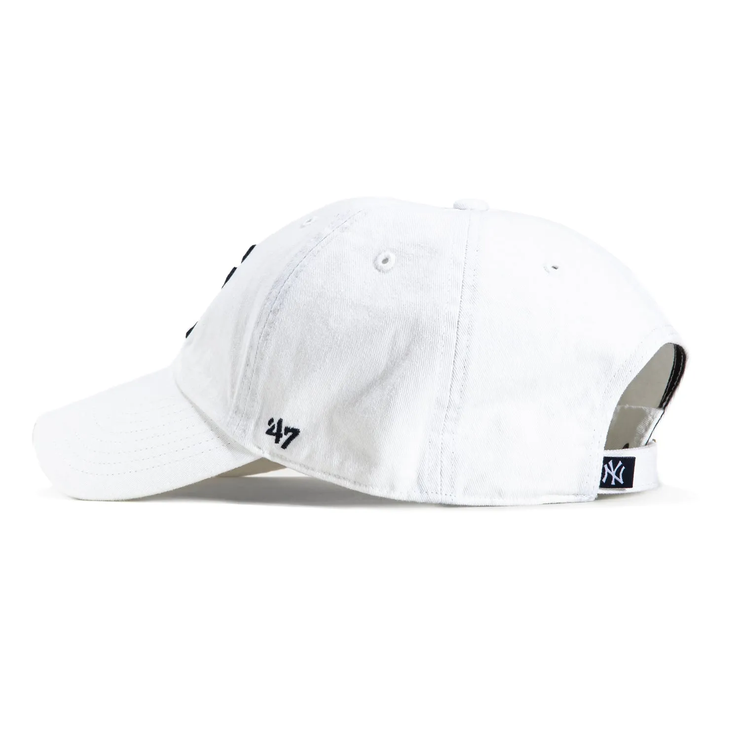 47 Brand New York Yankees Cleanup Adjustable Hat - White, Navy sold by Hat Club product image thumbnail 2