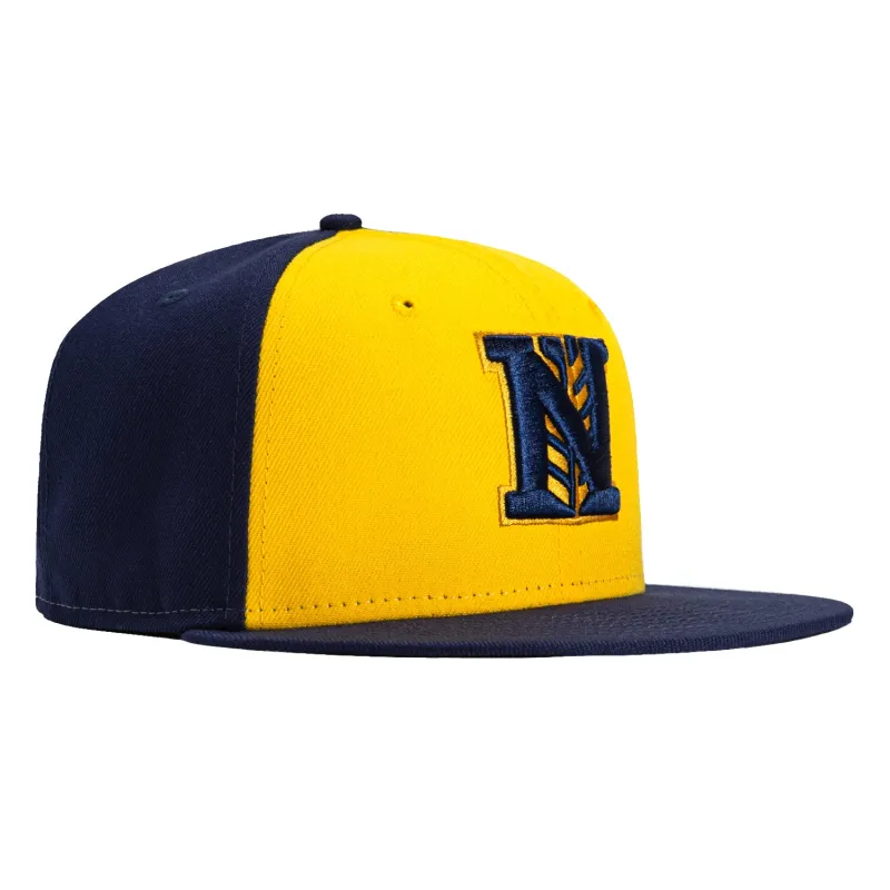 New Era 59Fifty Nashville Brewskis Rail Hat - Gold, Light Navy made by New Era