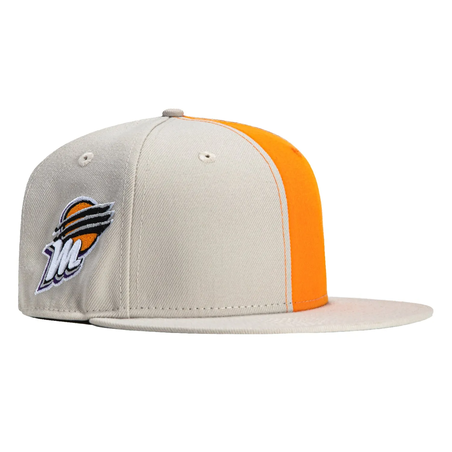 New Era 59Fifty Flawless Phoenix Mercury Logo Patch WNBA Logo Hat - Stone, Light Orange sold by Hat Club product image thumbnail 2