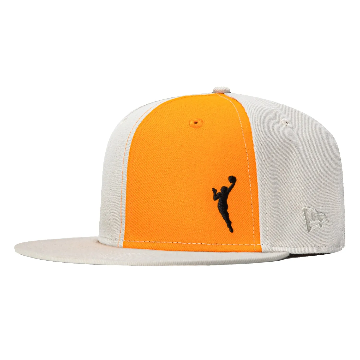 New Era 59Fifty Flawless Chicago Sky Logo Patch WNBA Logo Hat - Stone, Light Orange sold by Hat Club