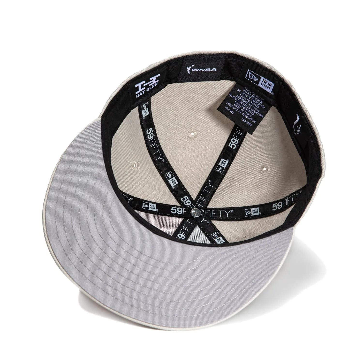 New Era 59Fifty Flawless Chicago Sky Logo Patch WNBA Logo Hat - Stone, Light Orange sold by Hat Club product image thumbnail 3