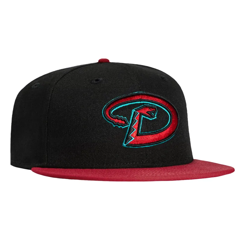 New Era 59Fifty Authentic Collection Arizona Diamondbacks 2024 Road D Hat - Black, Cardinal sold by Hat Club