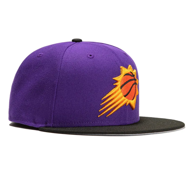 New Era 59Fifty Phoenix Suns Burst Hat - Purple, Black sold by Hat Club