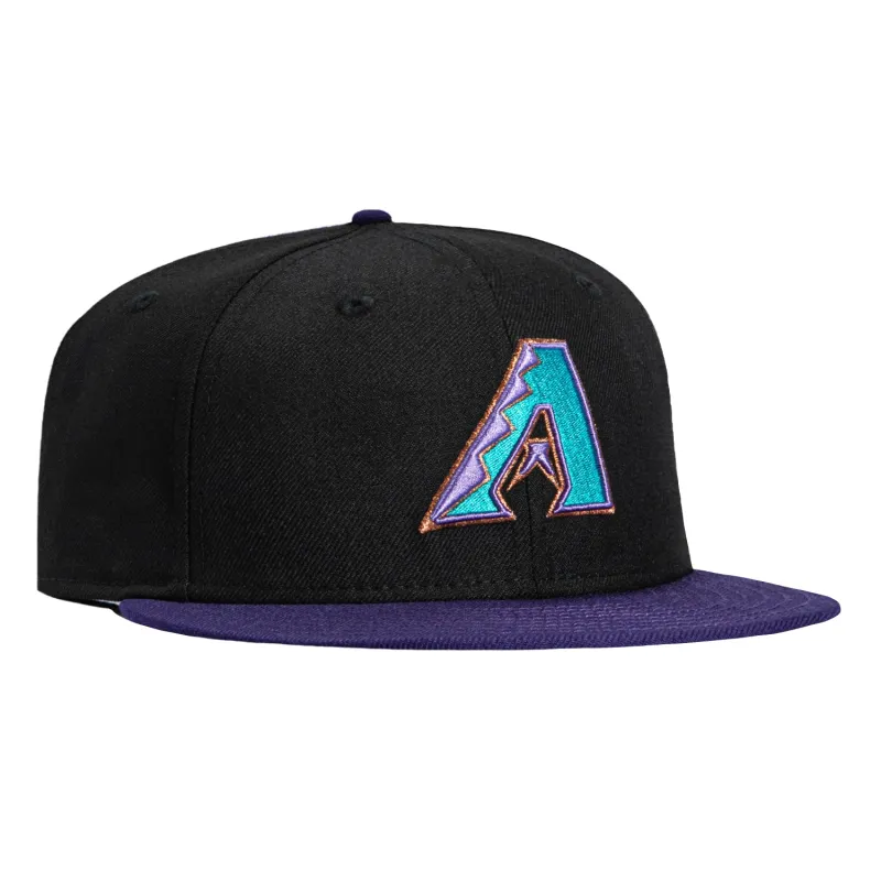 New Era 59Fifty Retro On-Field Arizona Diamondbacks 1998 Hat - Black, Teal, Purple sold by Hat Club