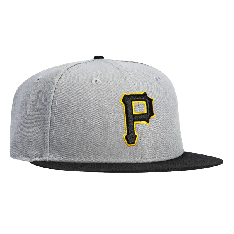 New Era 59Fifty Retro On-Field Pittsburgh Pirates Hat - Gray, Black sold by Hat Club