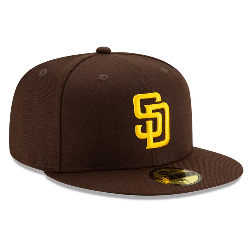 New Era 59Fifty Authentic Collection San Diego Padres Home Hat - Brown sold by Hat Club