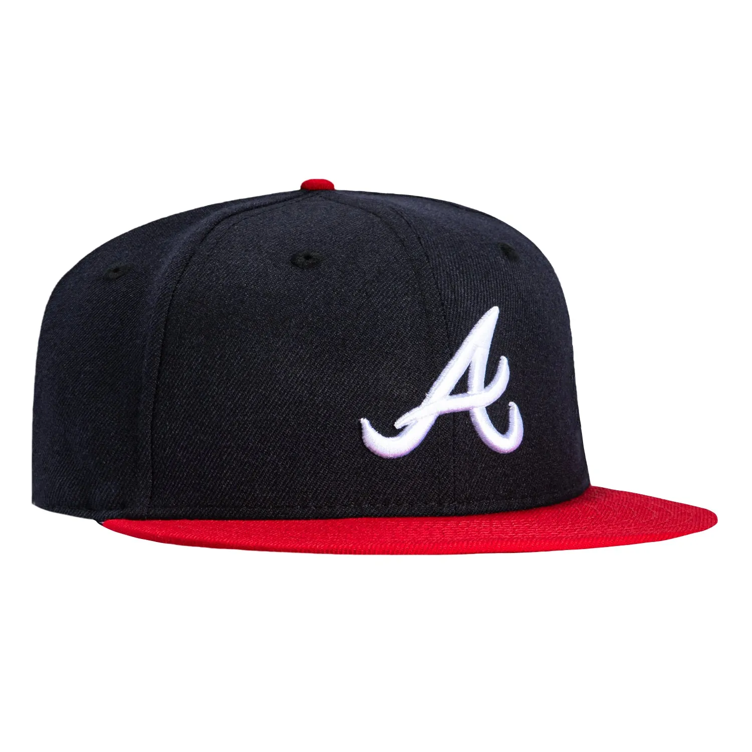 New Era 59Fifty Retro On-Field Atlanta Braves Home Hat - Navy, Red sold by Hat Club