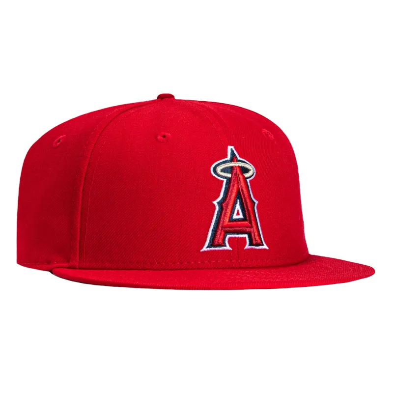 New Era 59Fifty Retro On-Field Los Angeles Angels Game Hat - Red sold by Hat Club