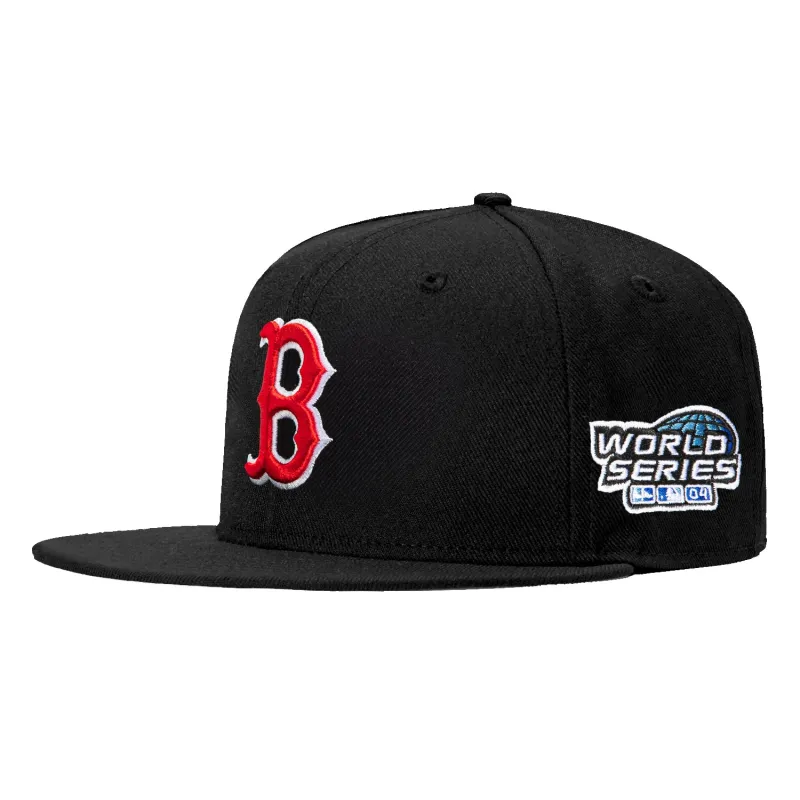 New Era 59Fifty Boston Red Sox 2004 World Series Patch Hat - Navy sold by Hat Club