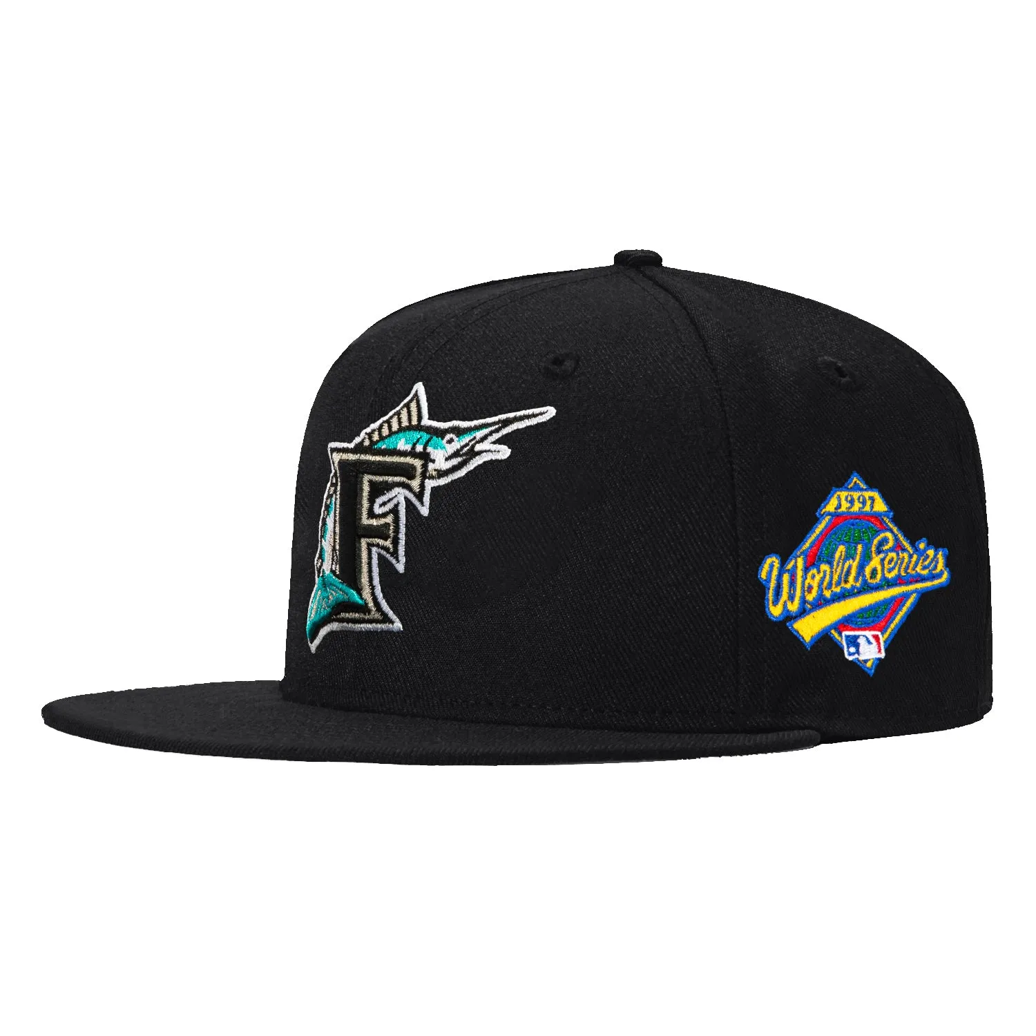 New Era 59Fifty Florida Marlins 1997 World Series Patch Hat - Black sold by Hat Club