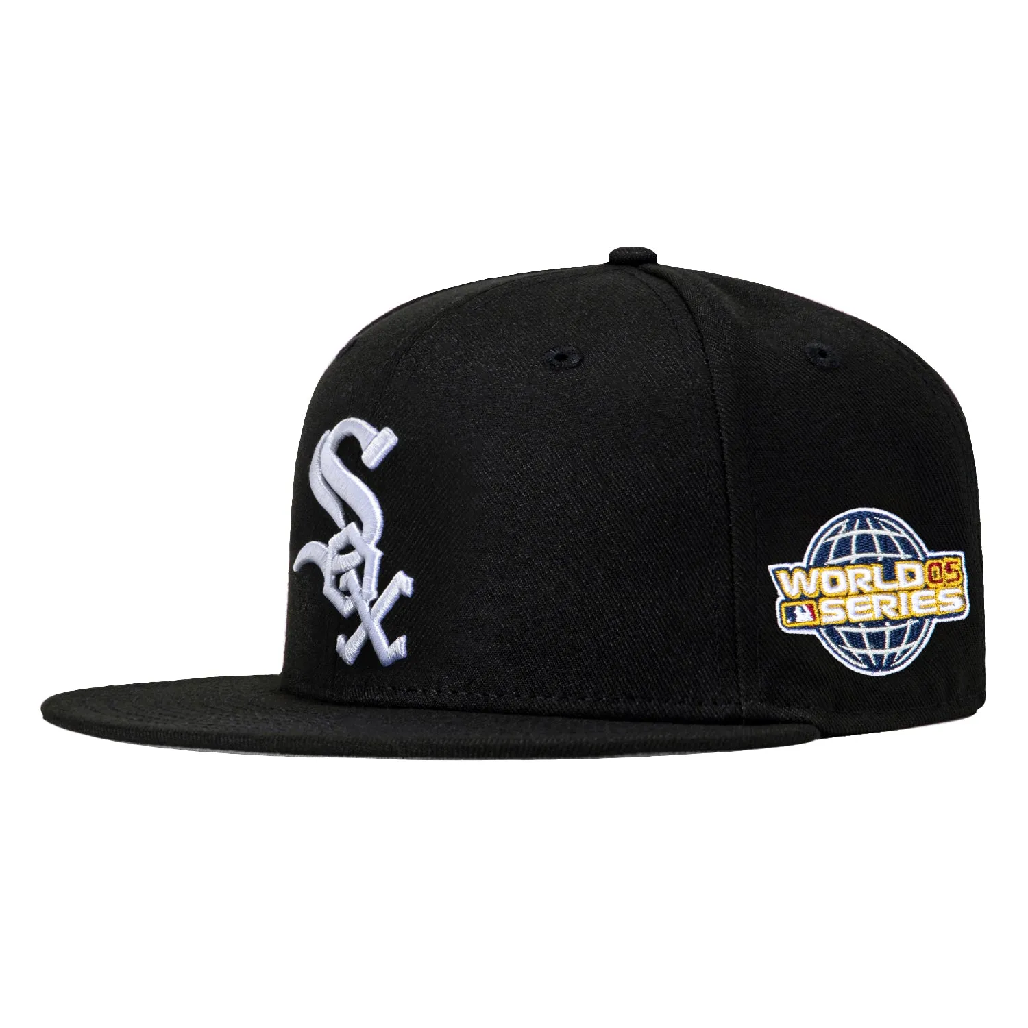 New Era 59Fifty Chicago White Sox 2005 World Series Patch Game Hat - Black sold by Hat Club