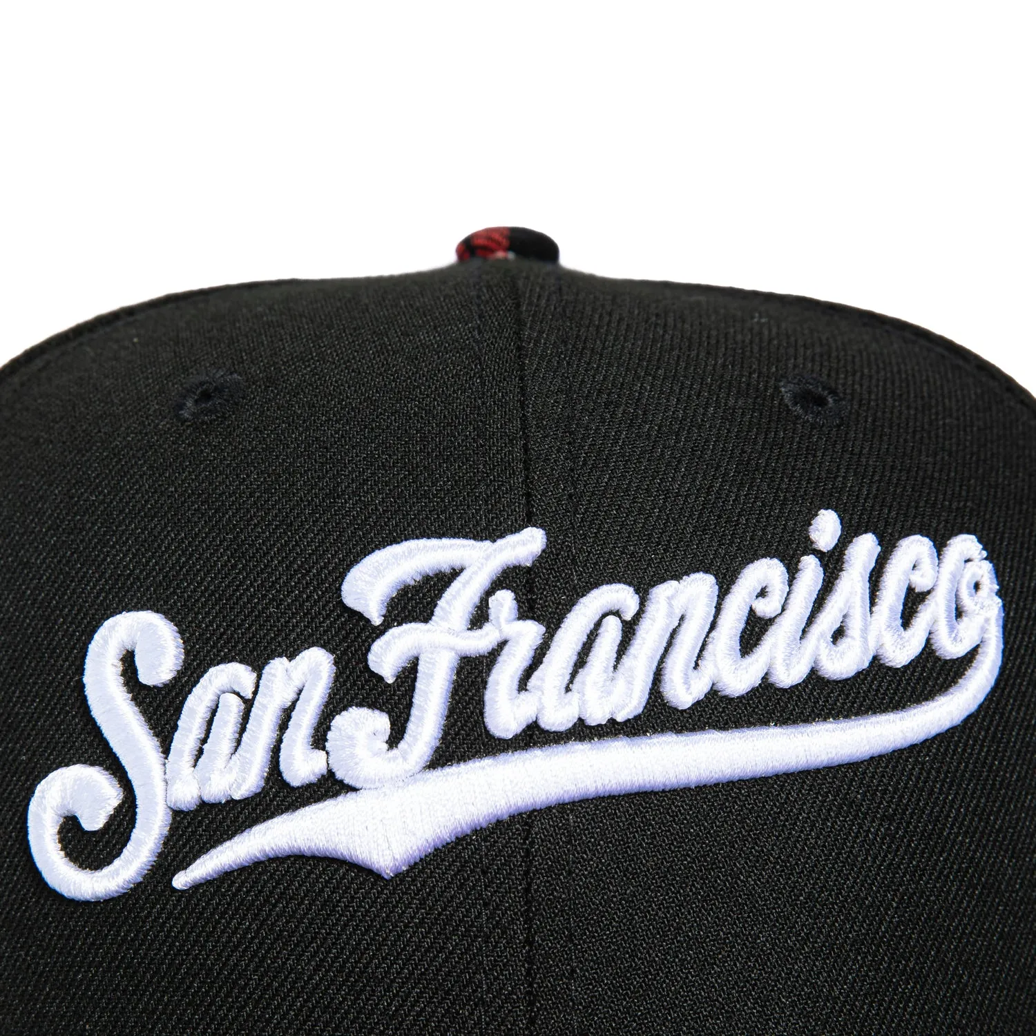 New Era 59Fifty Flannel San Francisco Giants 2007 All Star Game Patch Script Hat - Black, Red Flannel sold by Hat Club product image thumbnail 4