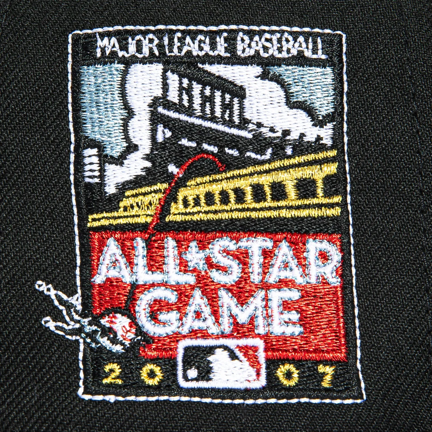New Era 59Fifty Flannel San Francisco Giants 2007 All Star Game Patch Script Hat - Black, Red Flannel sold by Hat Club product image thumbnail 5