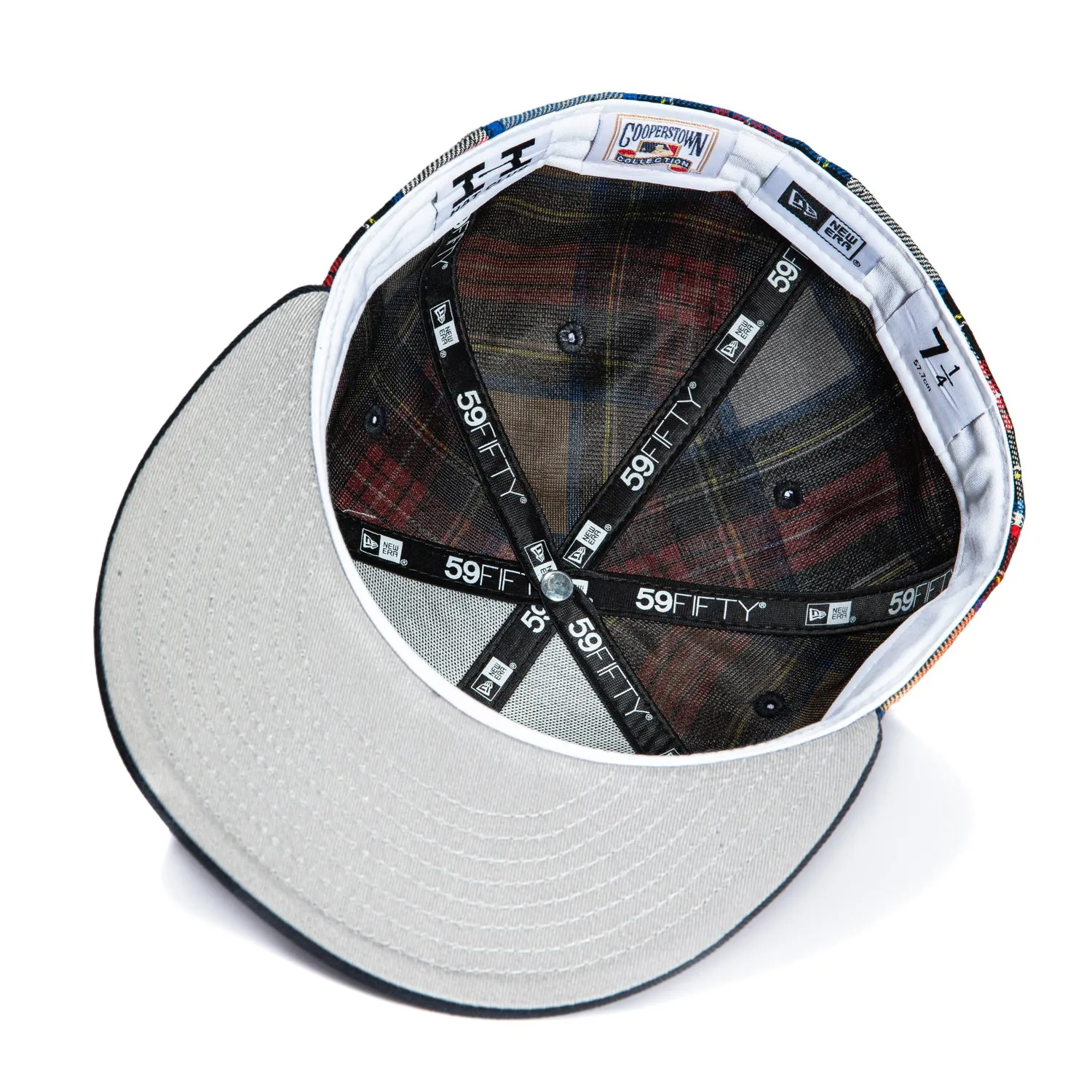 New Era 59Fifty Flannel Los Angeles Dodgers 50th Anniversary Stadium Patch Hat - Red Flannel, Navy sold by Hat Club product image thumbnail 2