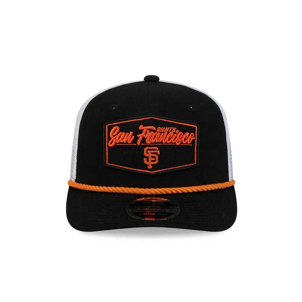 New Era 9Seventy San Francisco Giants Snapback Trucker Pitch Hat - Black, White sold by Hat Club product image thumbnail 2
