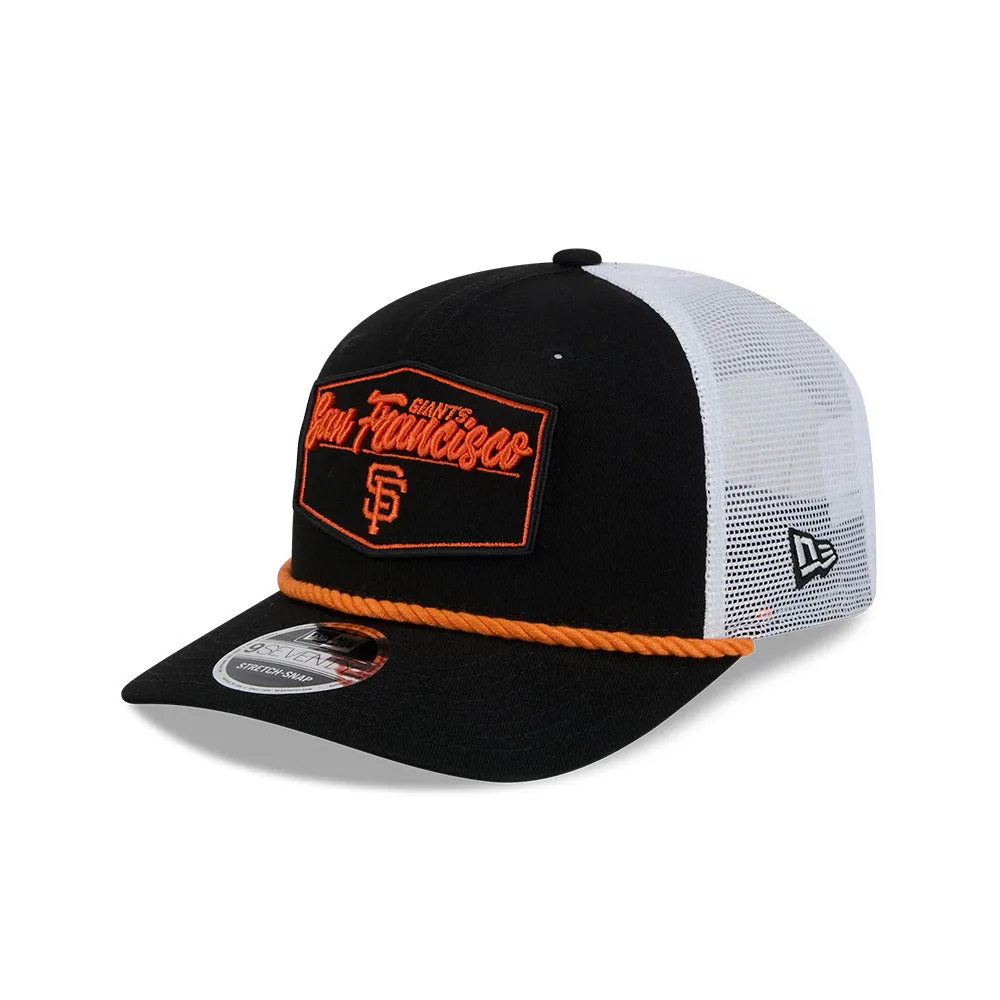 New Era 9Seventy San Francisco Giants Snapback Trucker Pitch Hat - Black, White sold by Hat Club product image thumbnail 3