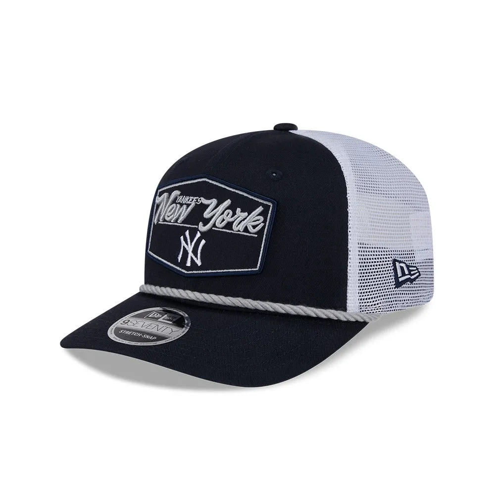 New Era 9Seventy New York Yankees Snapback Trucker Pitch Hat - Navy, White sold by Hat Club product image thumbnail 3