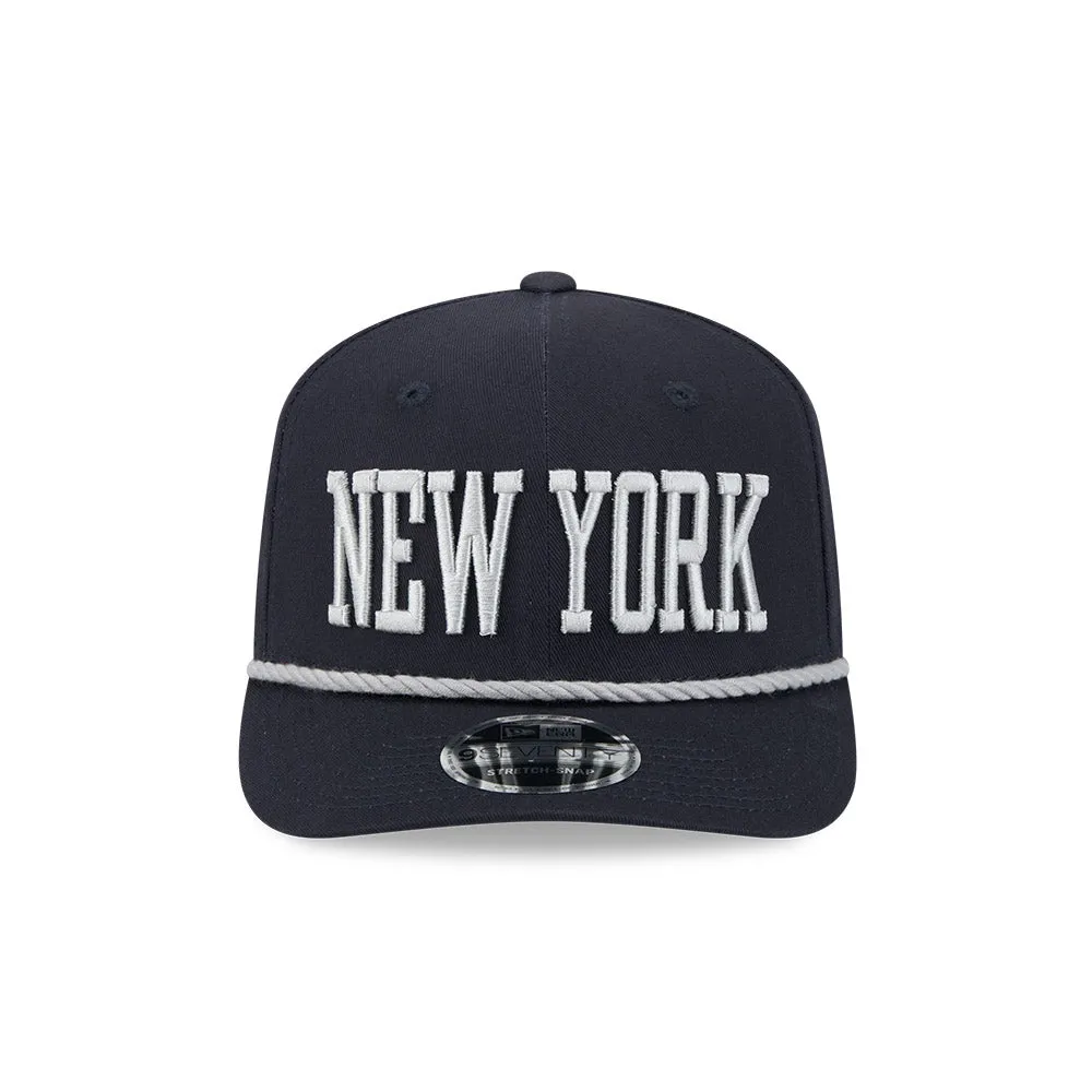 New Era 9Seventy New York Yankees Snapback Trucker Rope Hat - Navy, Grey sold by Hat Club product image thumbnail 2