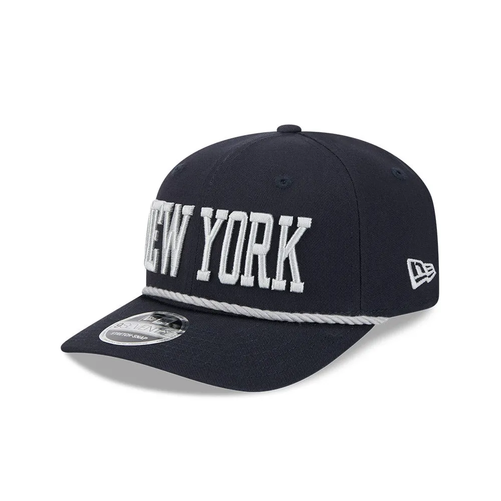 New Era 9Seventy New York Yankees Snapback Trucker Rope Hat - Navy, Grey sold by Hat Club product image thumbnail 3
