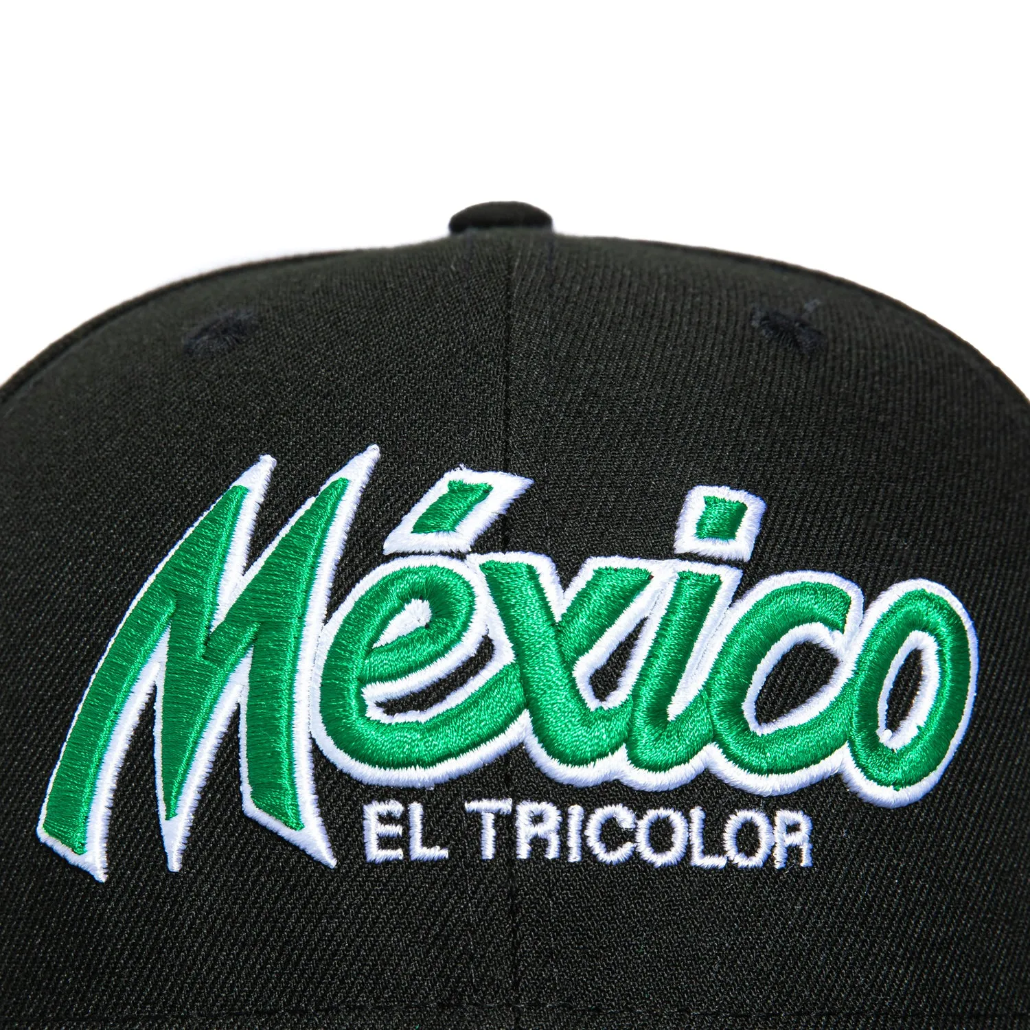 New Era 59Fifty Mexico El Tricolor Mexico Flag Patch Script Snapback Hat - Black sold by Hat Club product image thumbnail 4