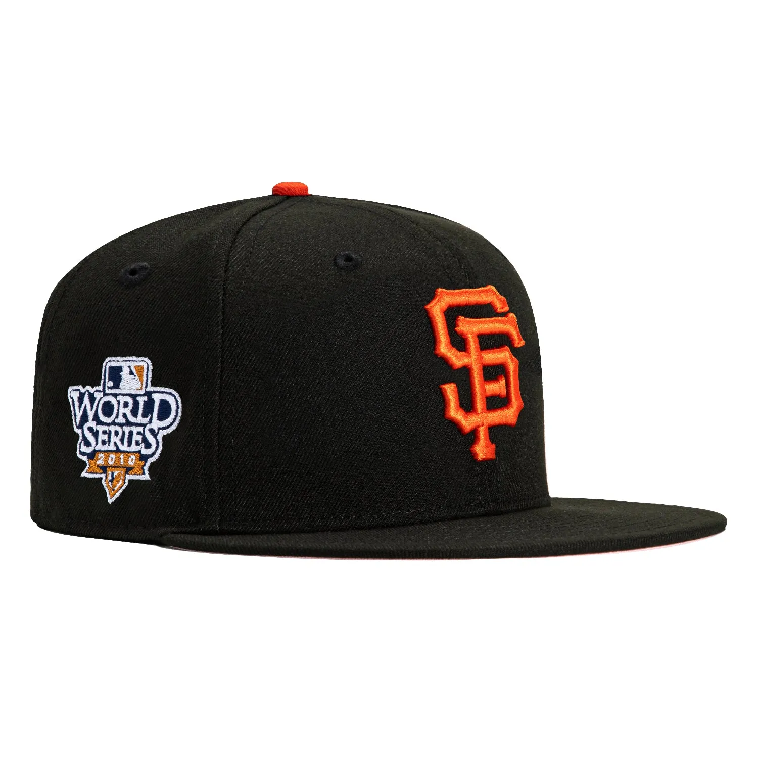New Era 59Fifty San Francisco Giants 2010 World Series Patch Pink UV Hat - Black sold by Hat Club