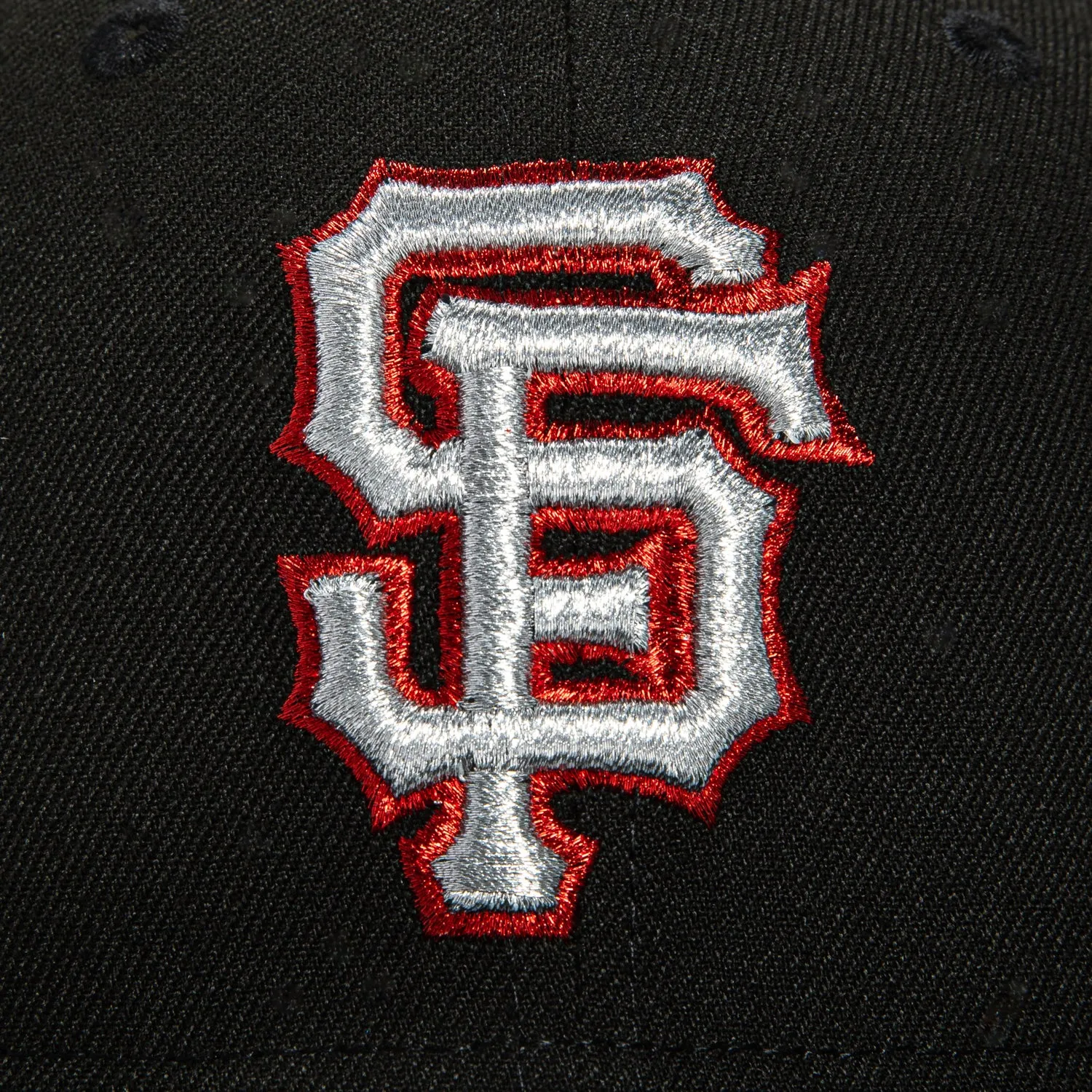 New Era 59Fifty San Francisco Giants 20th Anniversary Patch Hat - Black, Metallic Silver, Red sold by Hat Club product image thumbnail 4
