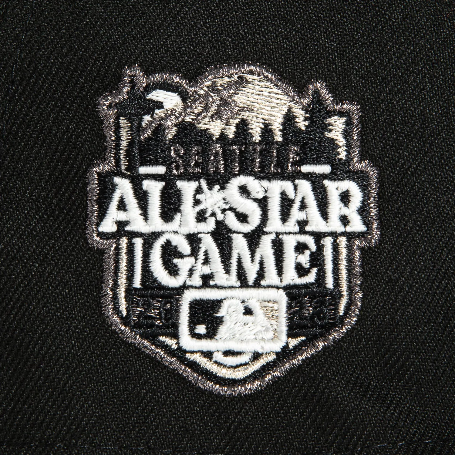 New Era 59Fifty Glow in the Dark Seattle Mariners 2023 All Star Game Patch Logo Hat - Black, White sold by Hat Club product image thumbnail 5