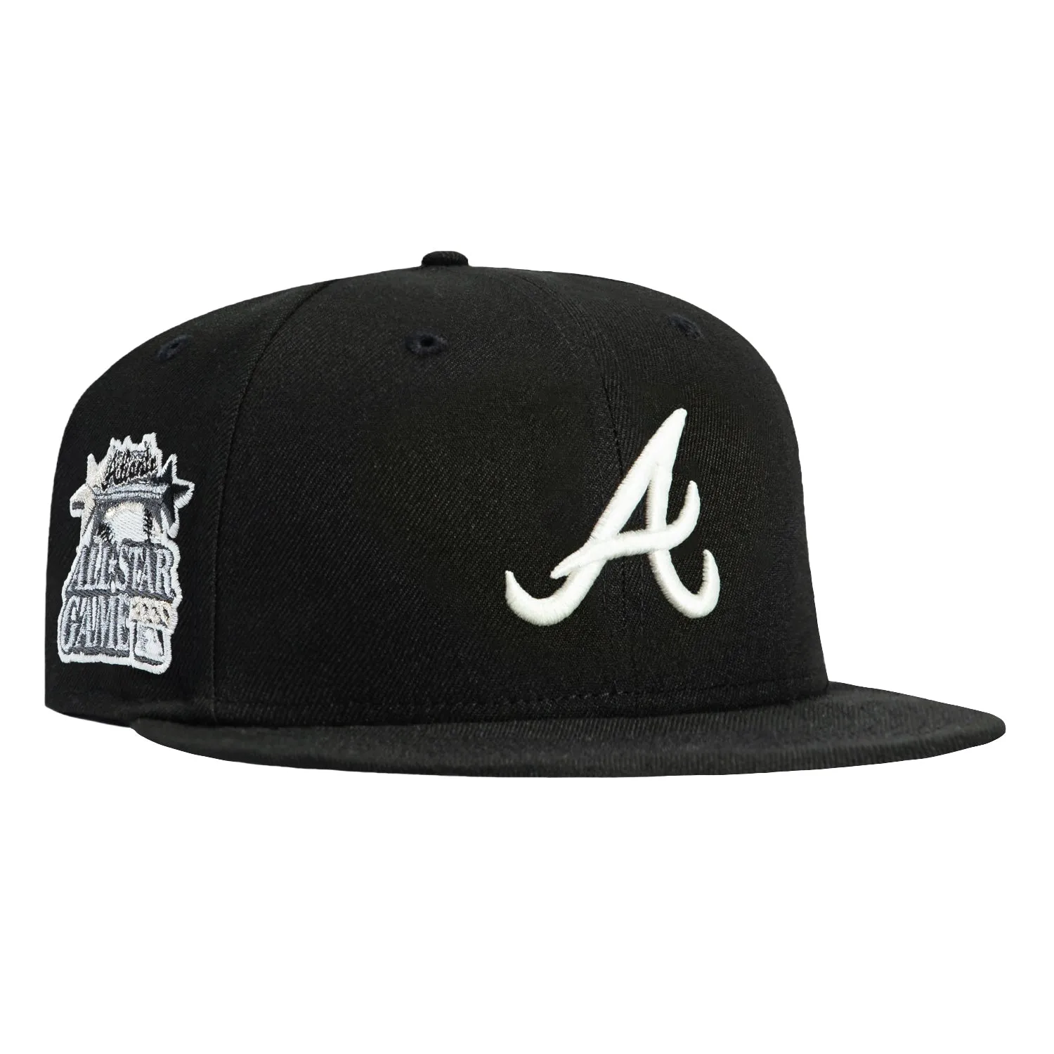 New Era 59Fifty Glow in the Dark Atlanta Braves 2000 All Star Game Patch Hat - Black, White sold by Hat Club