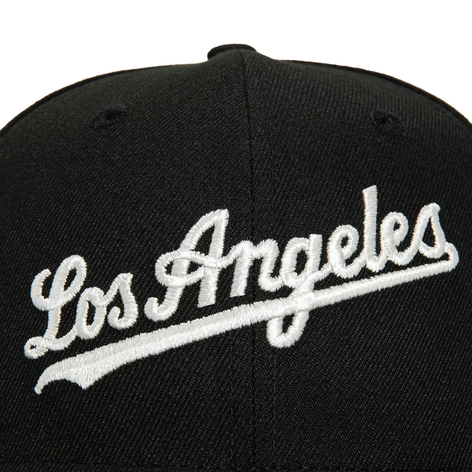 New Era 59Fifty Glow in the Dark Los Angeles Dodgers 60th Anniversary Stadium Patch Script Hat - Black, White sold by Hat Club product image thumbnail 4