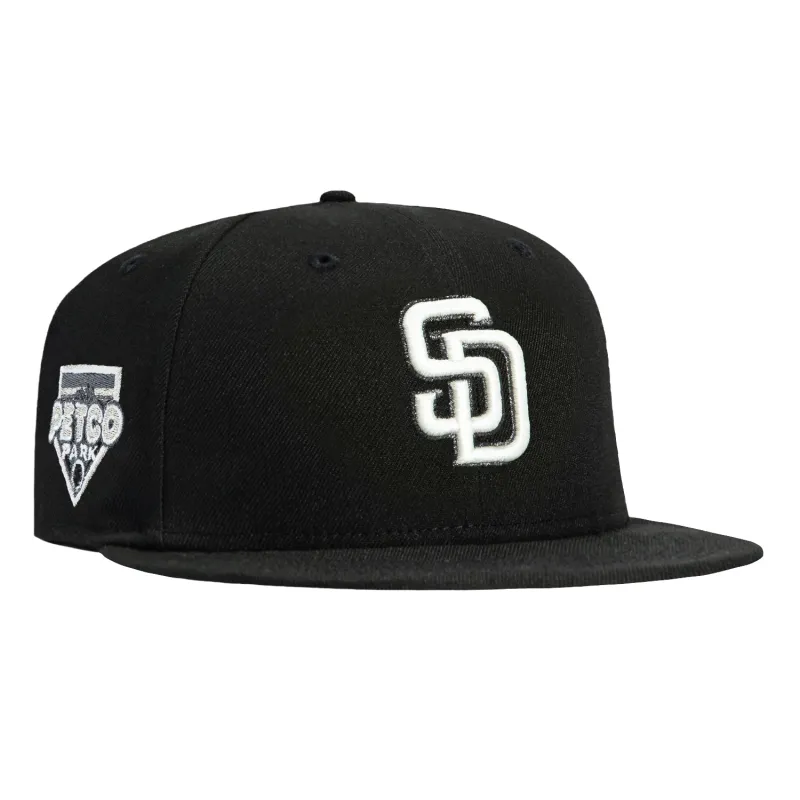 New Era 59Fifty Glow in the Dark San Diego Padres Petco Park Patch Hat - Black, White made by New Era
