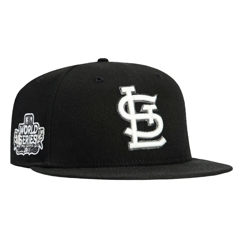 New Era 59Fifty Glow in the Dark St Louis Cardinals 2011 World Series Patch Hat - Black, White sold by Hat Club