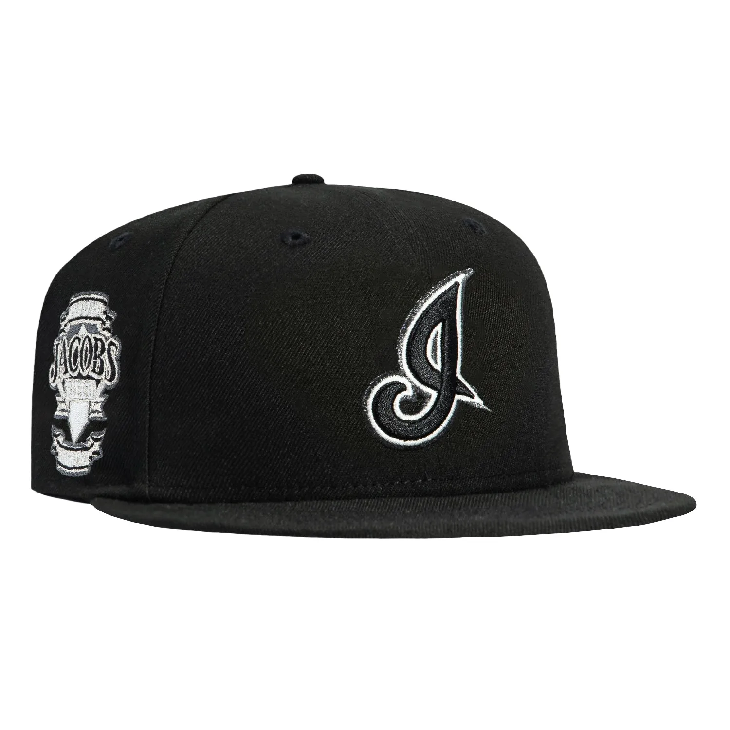 New Era 59Fifty Glow in the Dark Cleveland Guardians Jacobs Field Patch I Hat - Black, White sold by Hat Club